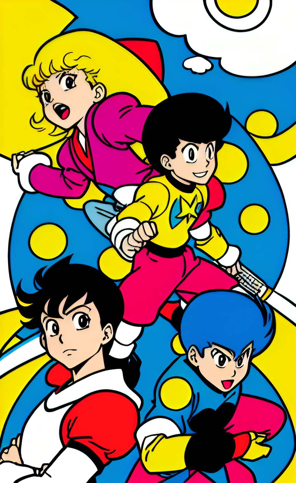 jojolites, in the style of osamu tezuka ,80's/90's/00's retro manga cartoon illustration preview