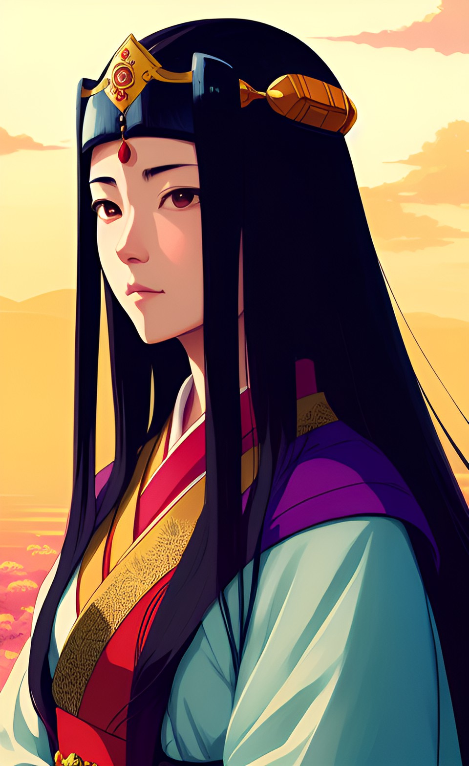 princess of medieval japan, portrait preview