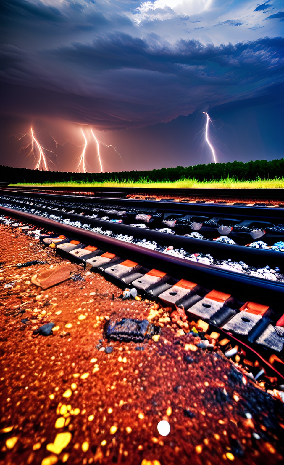 i was caught in the middle of a railroad track (thunder) i looked 'round, and i knew there was no turning back (thunder) preview