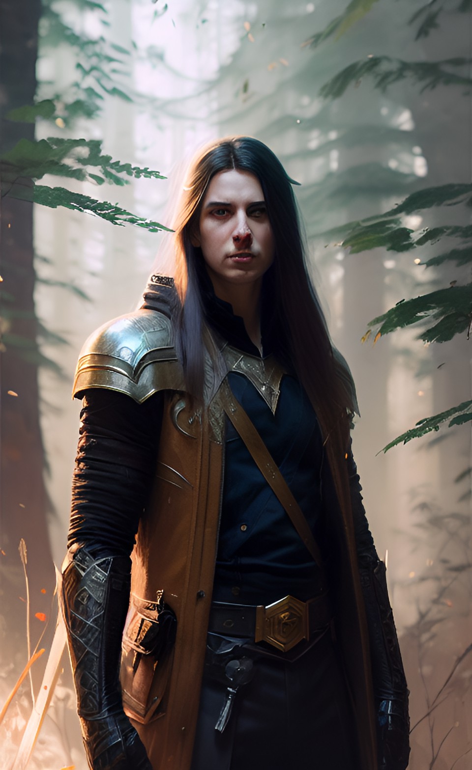 elf male, long hair, clear shaven, art by greg rutkowski, magali villeneuve, artgerm, jeremy lipkin and michael garmash and rob rey, highly detailed, realistic preview