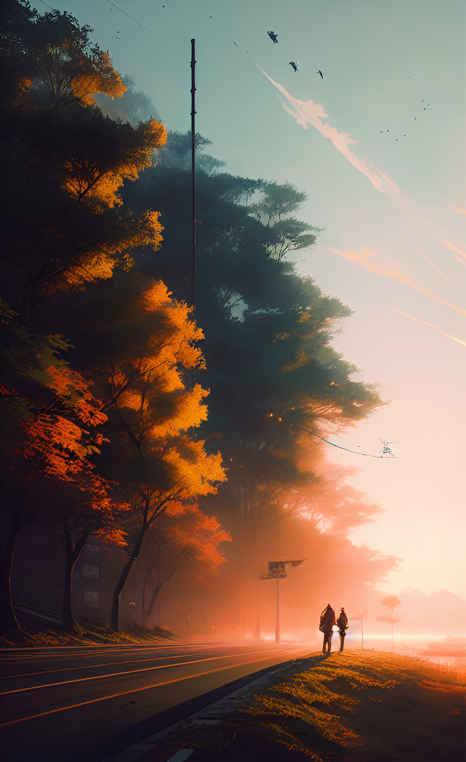 sunset, art by by makoto shinkai, stanley artgerm lau, highly detailed, realistic preview