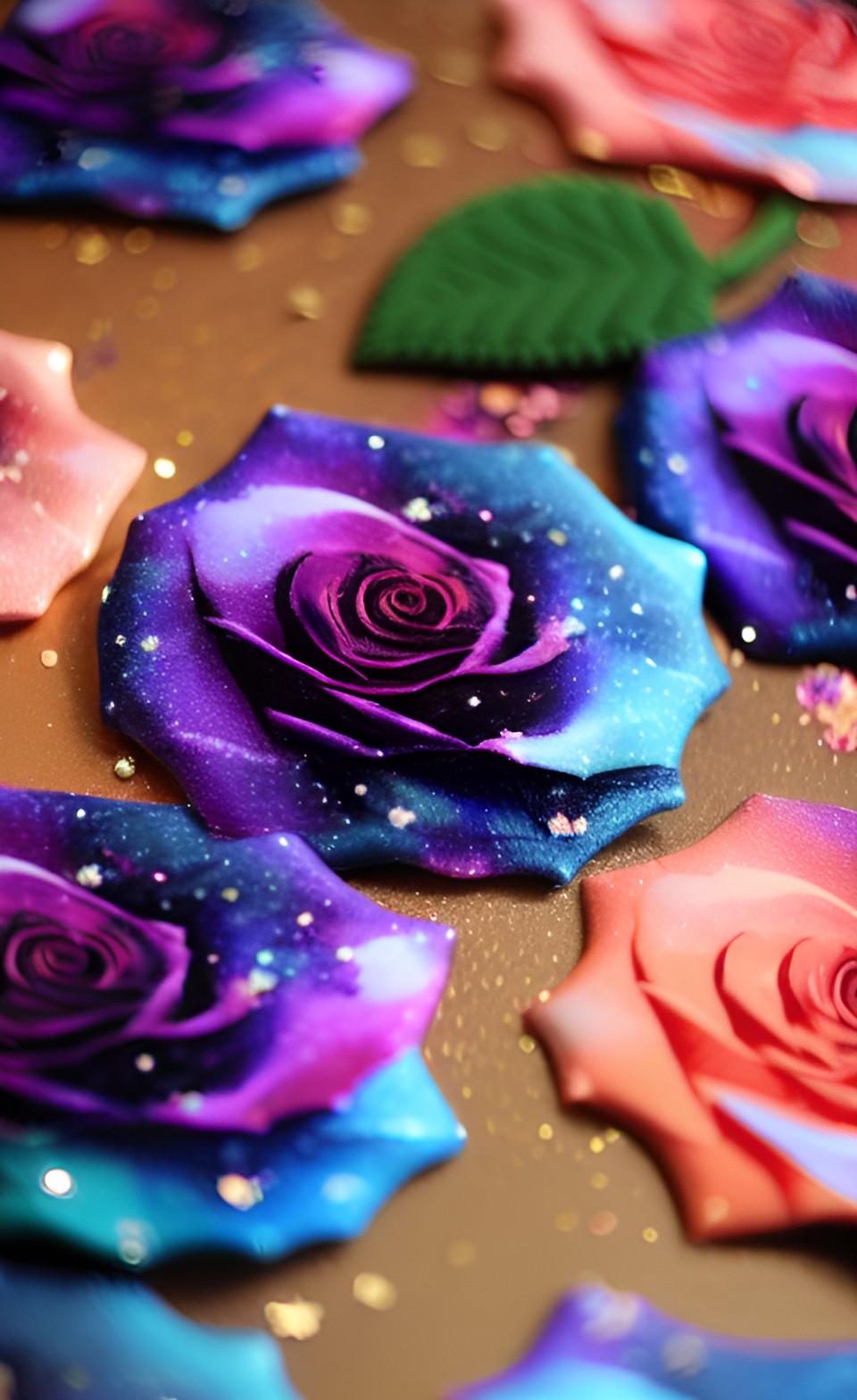 rose with galaxy petals preview