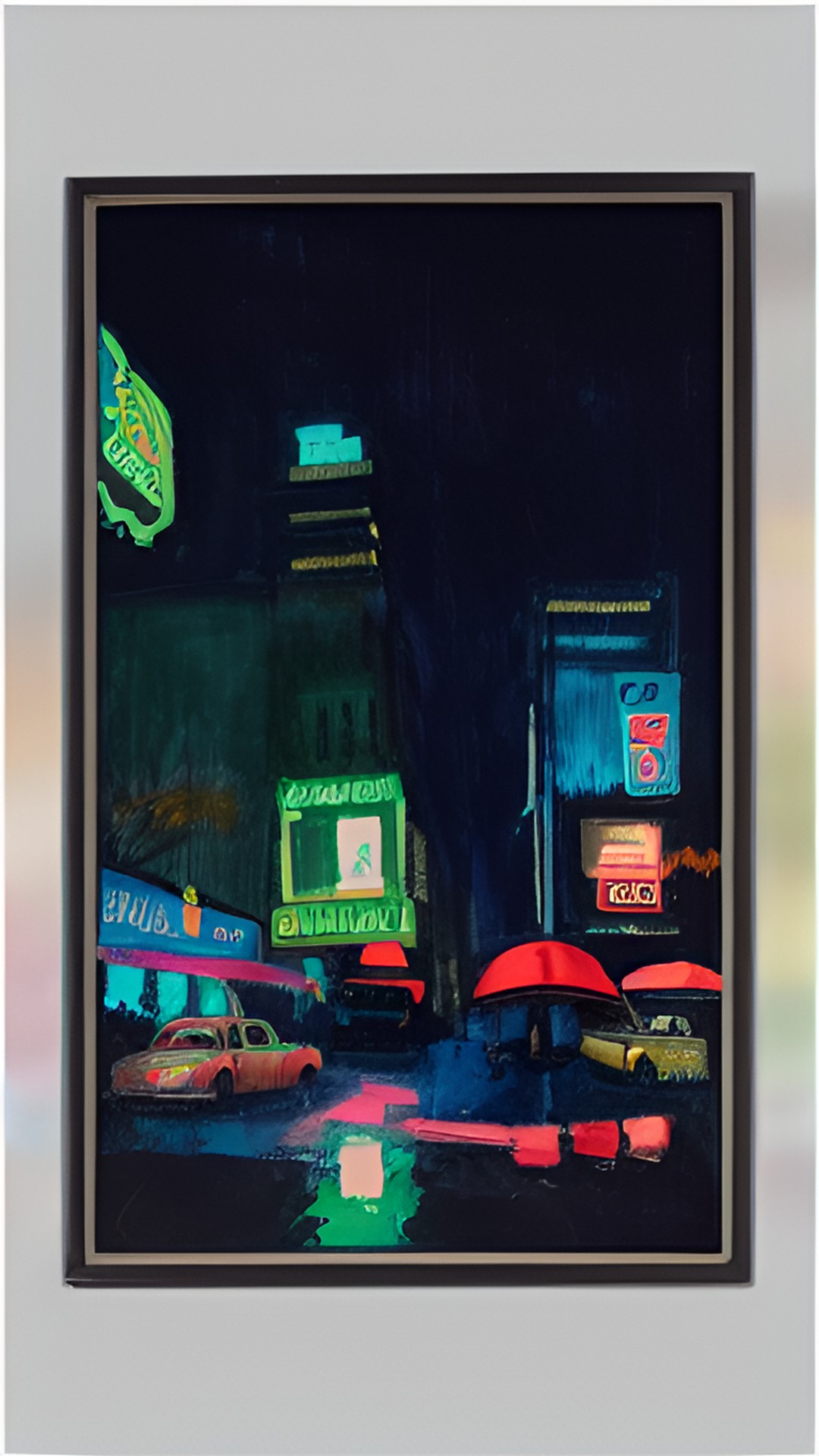 Neon noir - film noir, detective, rainy night, neon lights preview