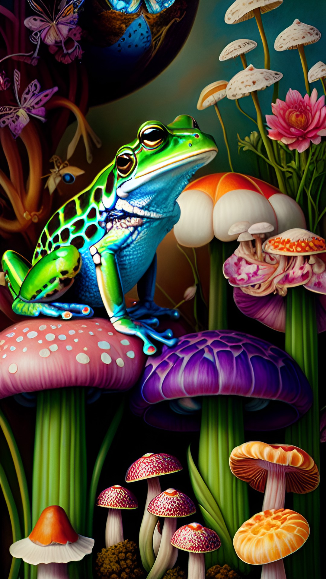 Fungus frog 2 - frogs and mushrooms preview