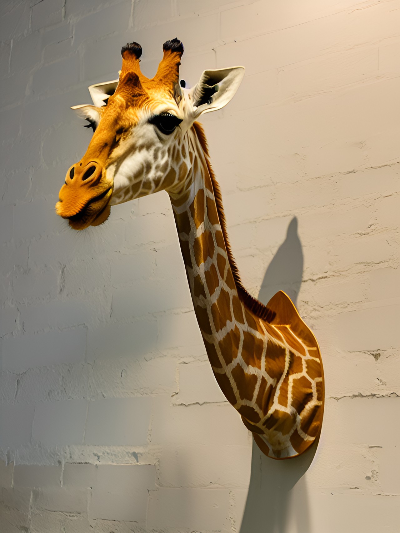 giraffe trofee on the wall preview