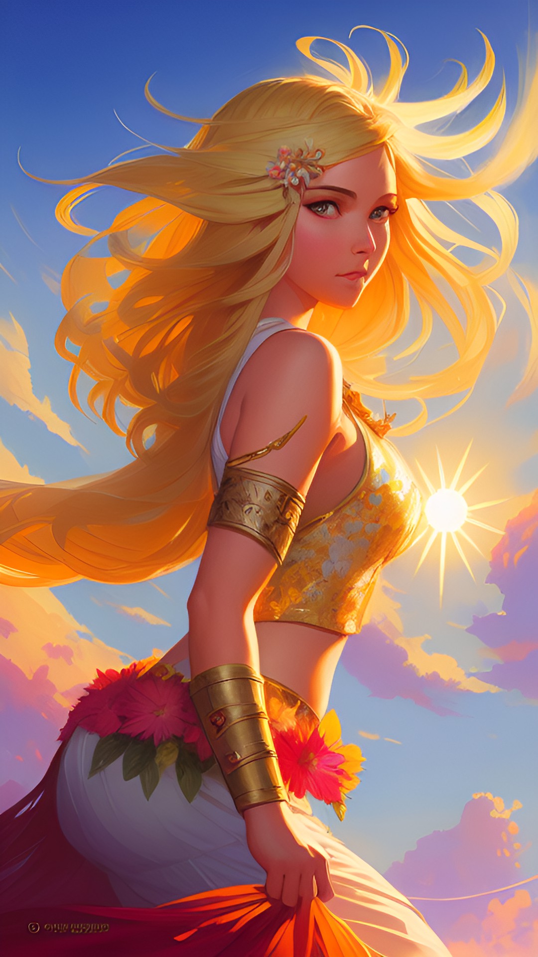 Sun Goddess - goddess of the sun/ blonde hair preview