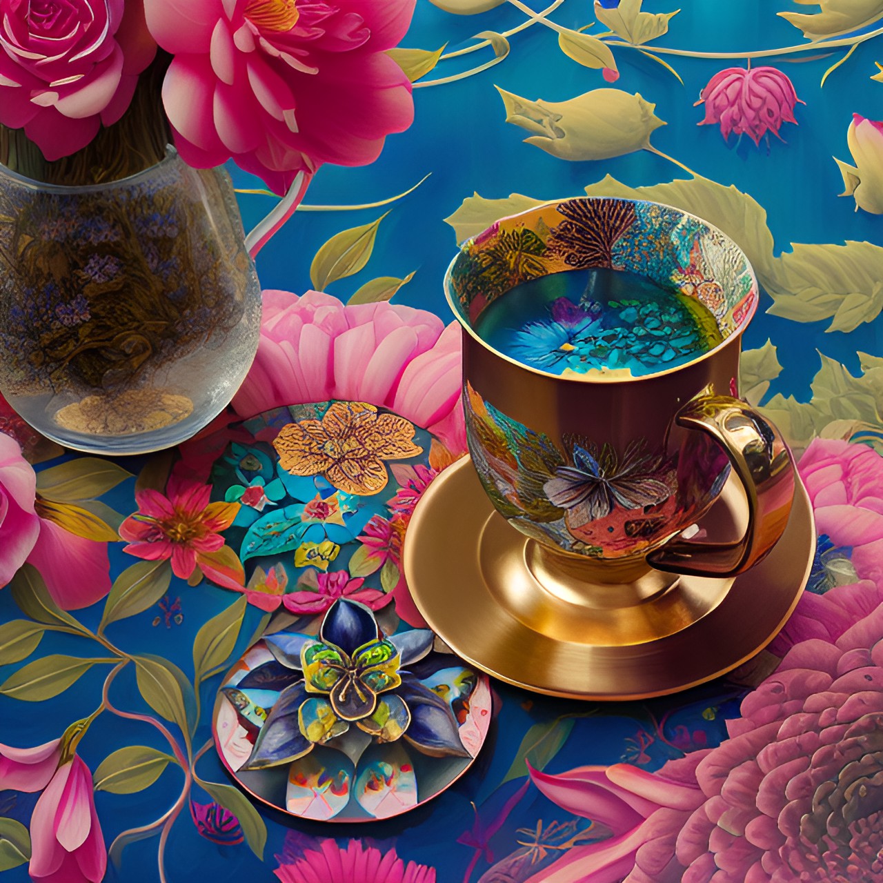 Afternoon tea - sipping herbal tea preview