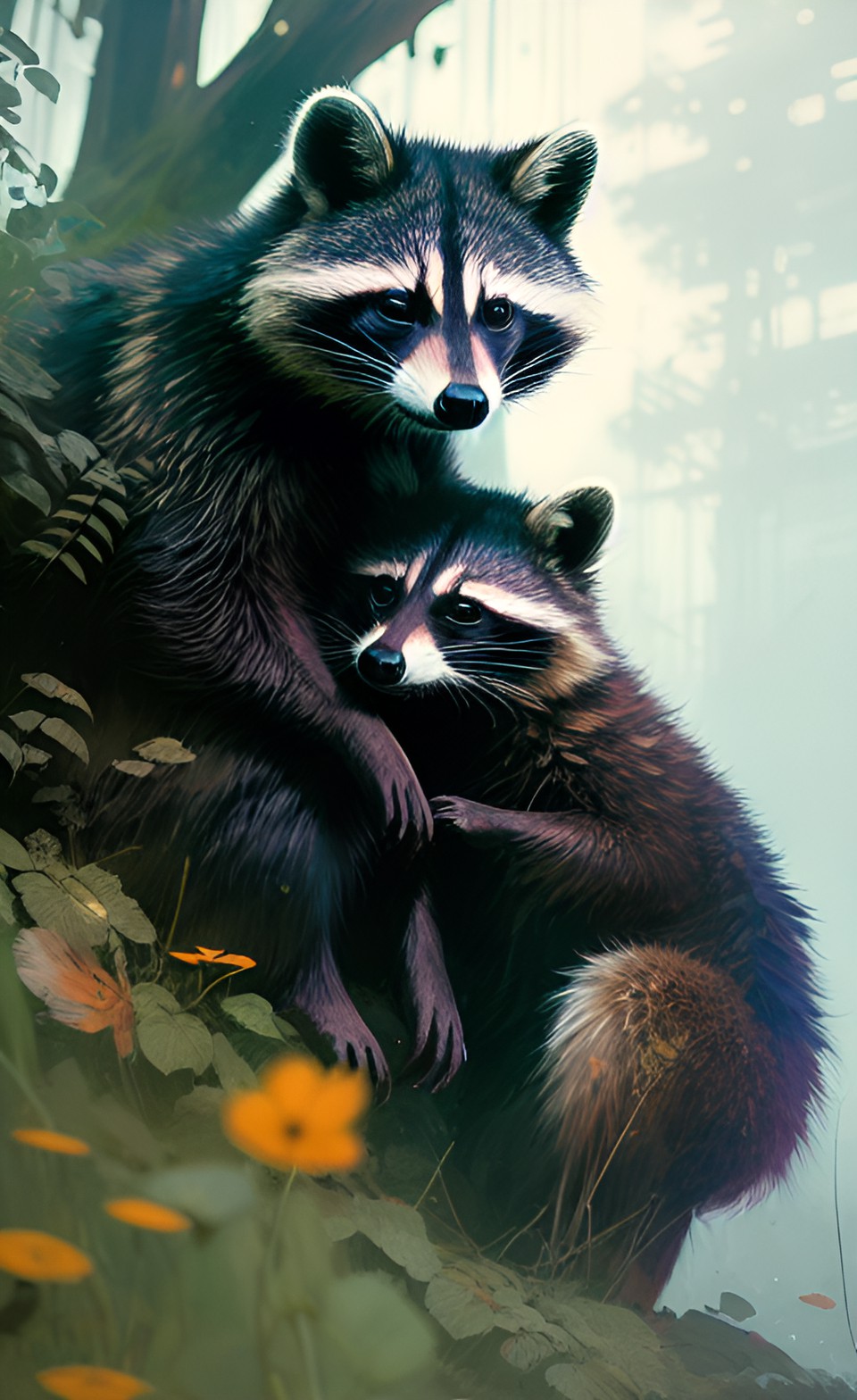 two raccoon's long further love preview