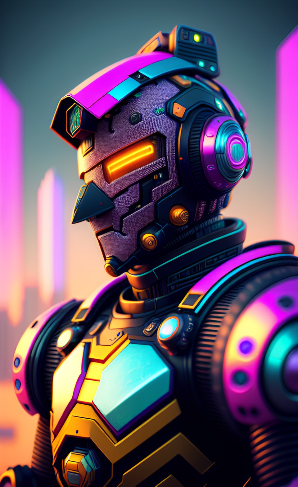 hyper-realistic cyberpunk robot of mario , rendered in 3d with intricate detail. digital art masterpiece featuring smooth camera movements, soft lighting, and sharp focus. half mask off, captur preview