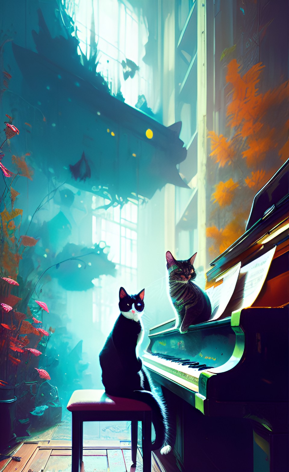 a cat on the keys preview