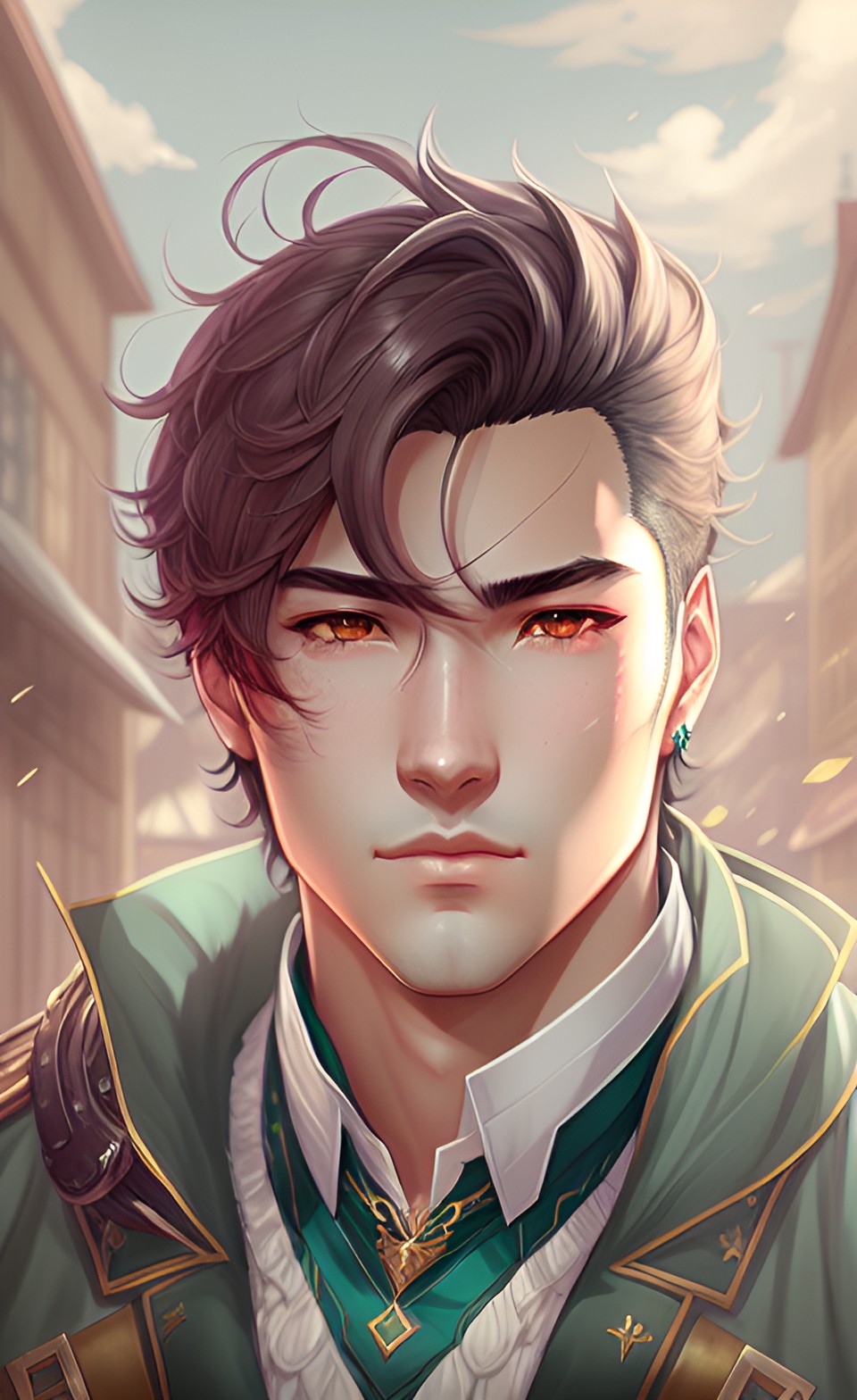 portrait, male, otome game style preview