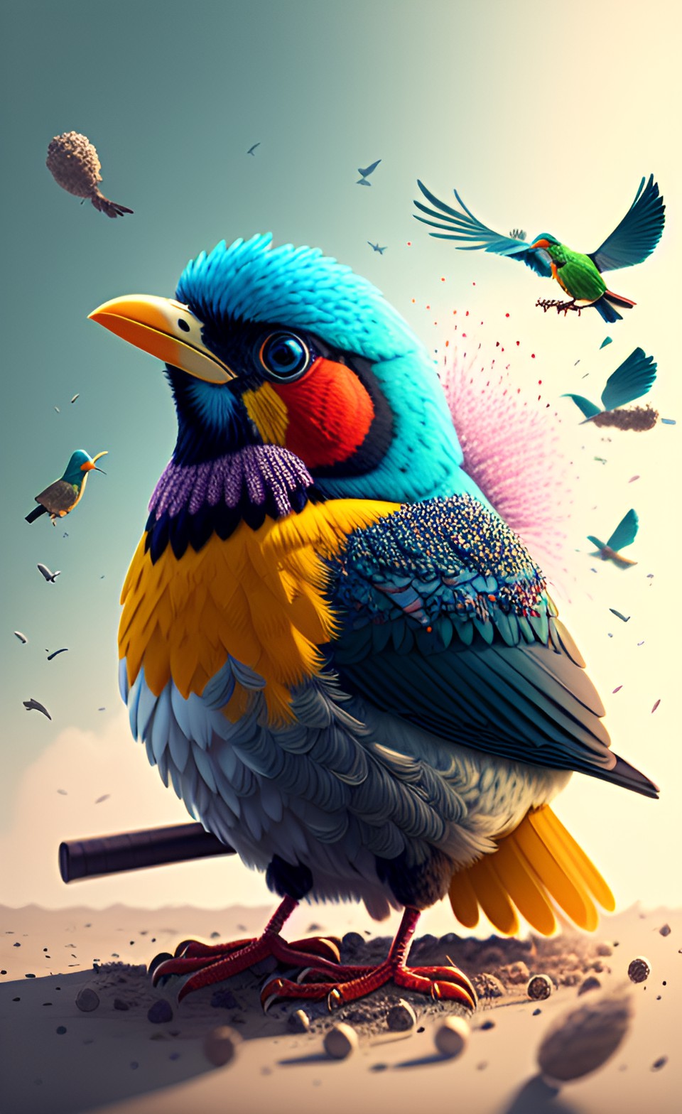 bird explosion preview