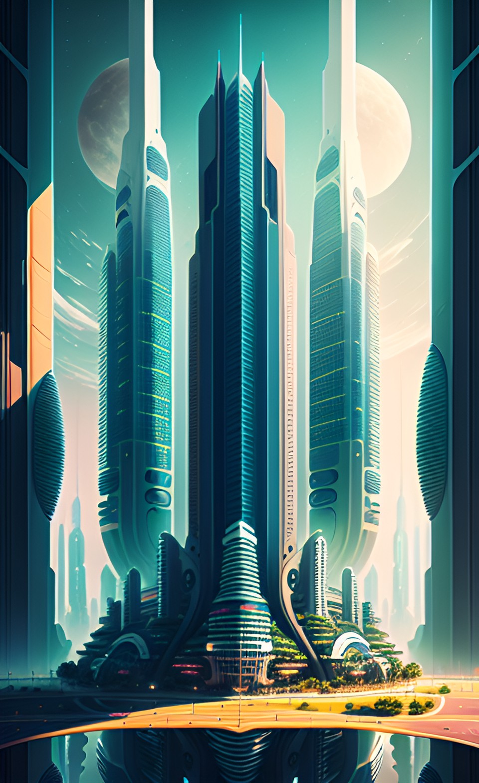 futuristic city preview