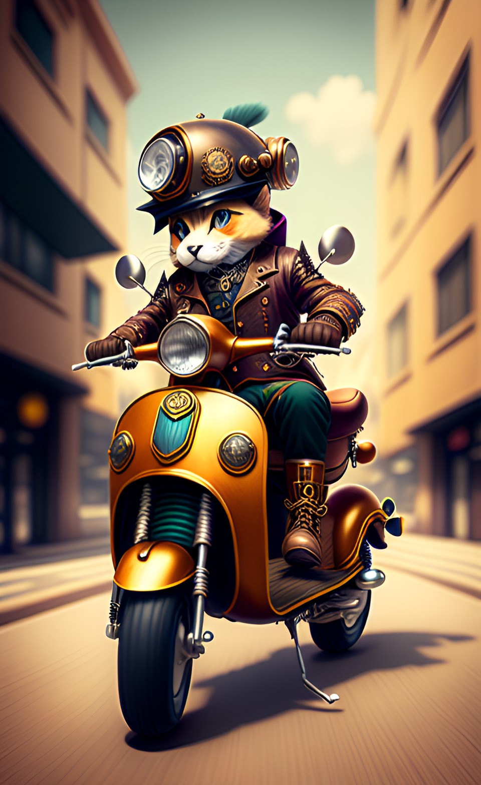 steampunk scooter preview