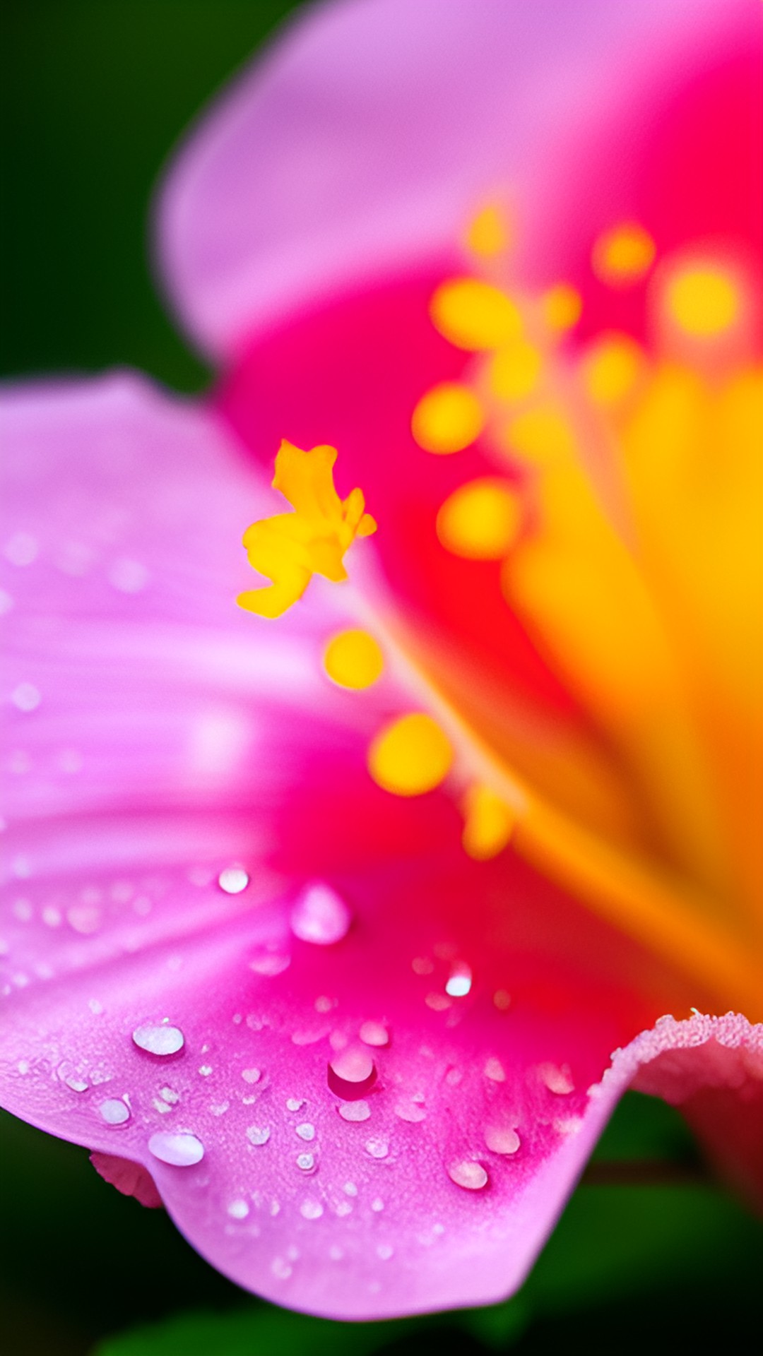 Morning Dew - water droplet on hibiscus flower petal preview