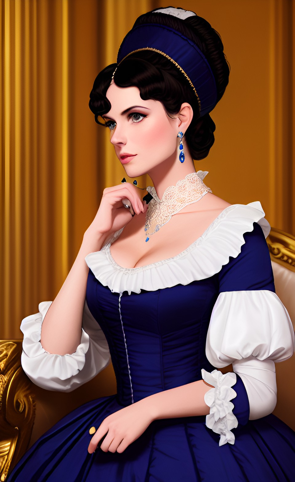 regency lady at a ball preview