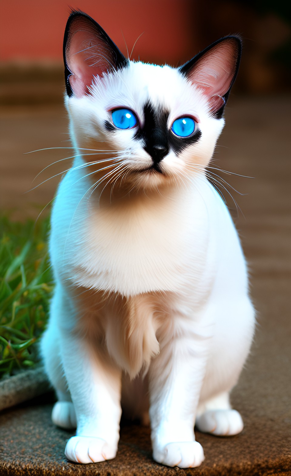 siamese white cat preview