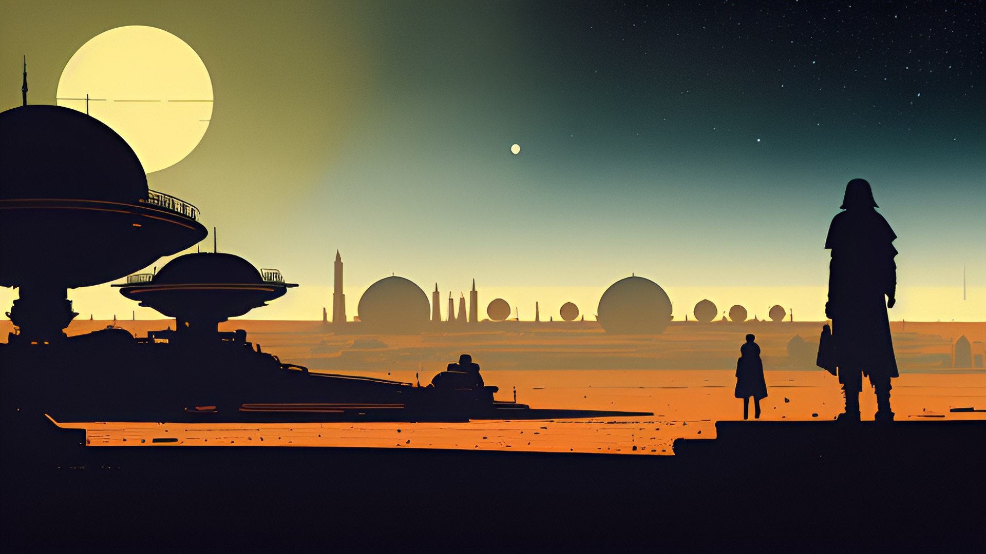 tatooine, retro futuristic preview