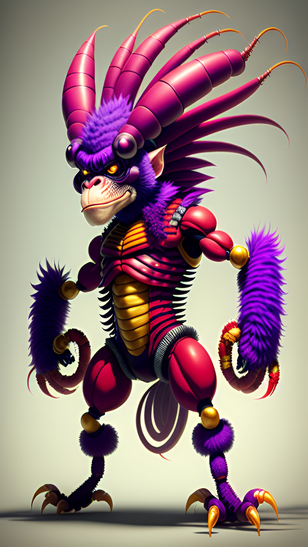 shrimp-chimp mutated fusion monster villian 4 arm preview