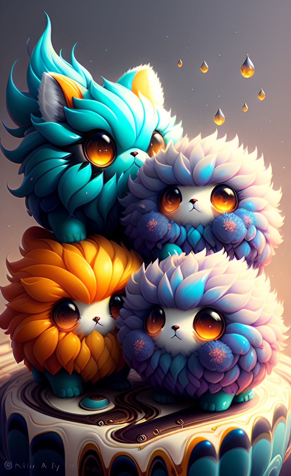 happy little fluff balls preview