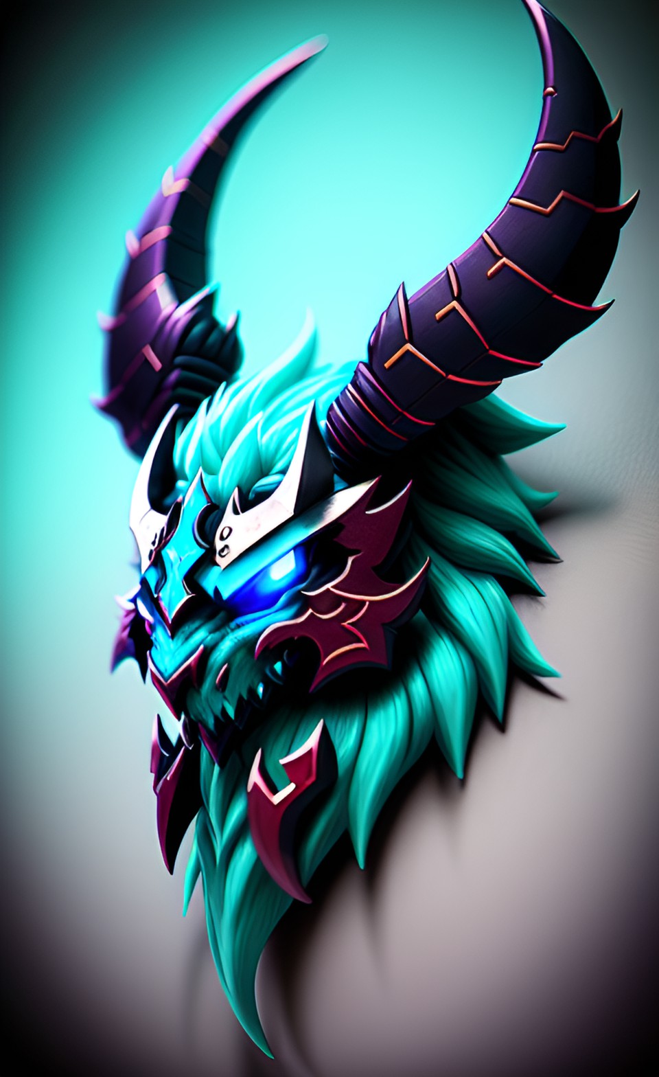 demon emblem, cyan preview