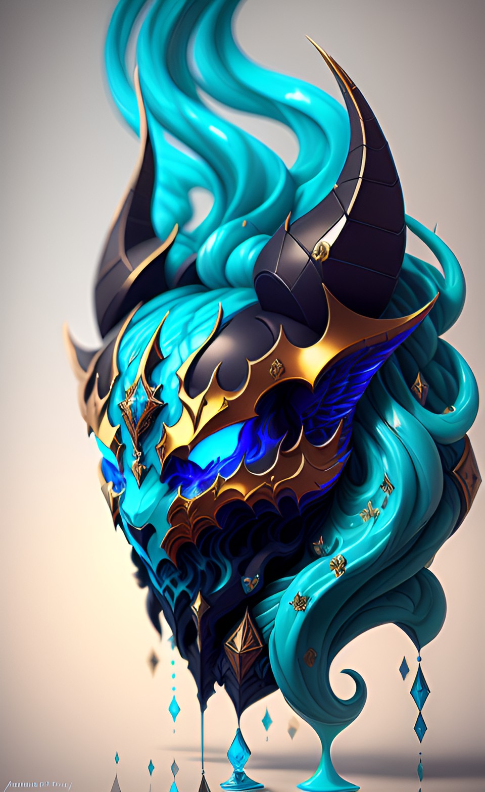 demon emblem, cyan preview