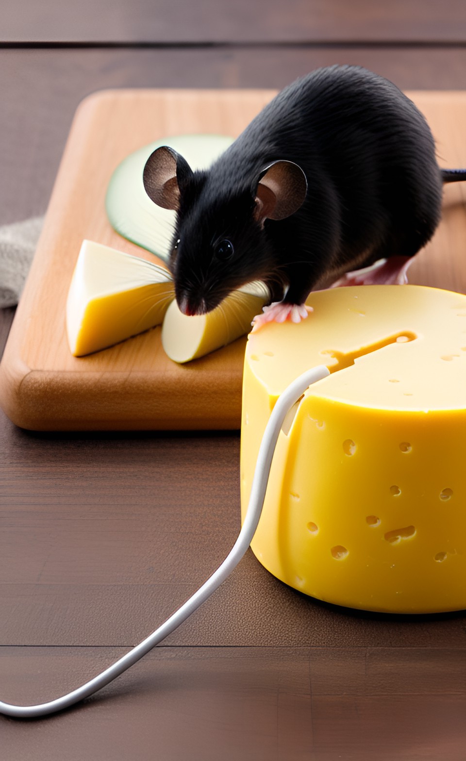 Mouae and cheese - 4k mouse keepping cheese preview