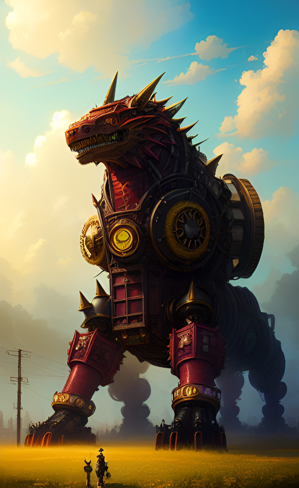 digiart anime beast biochemical monster fantastical steampunk preview