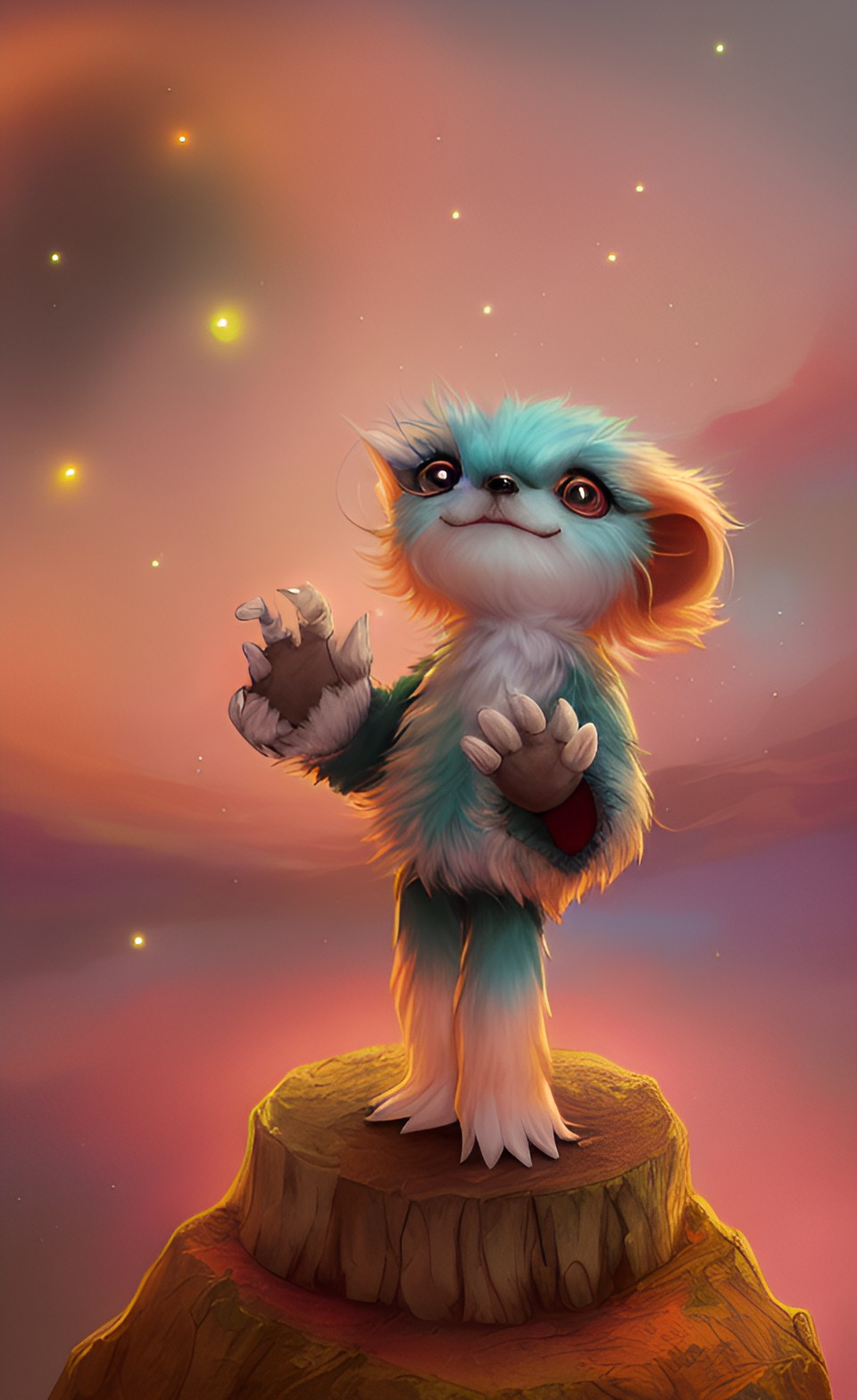 adorable fuzzy cuddly small alien creature preview