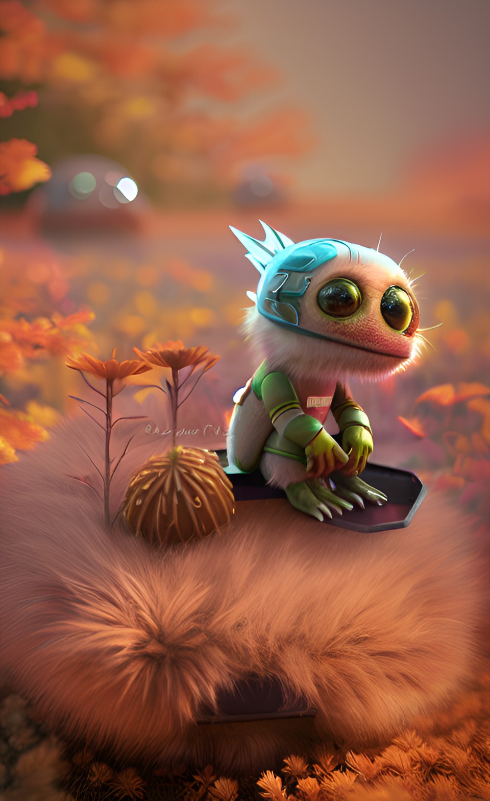 adorable fuzzy cuddly small alien creature preview