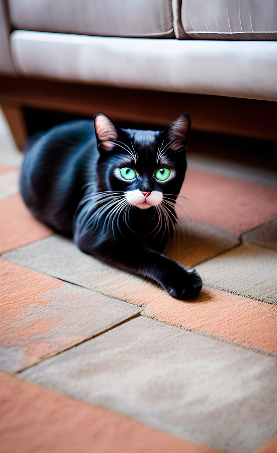 mauw - cat blending in with the floor preview