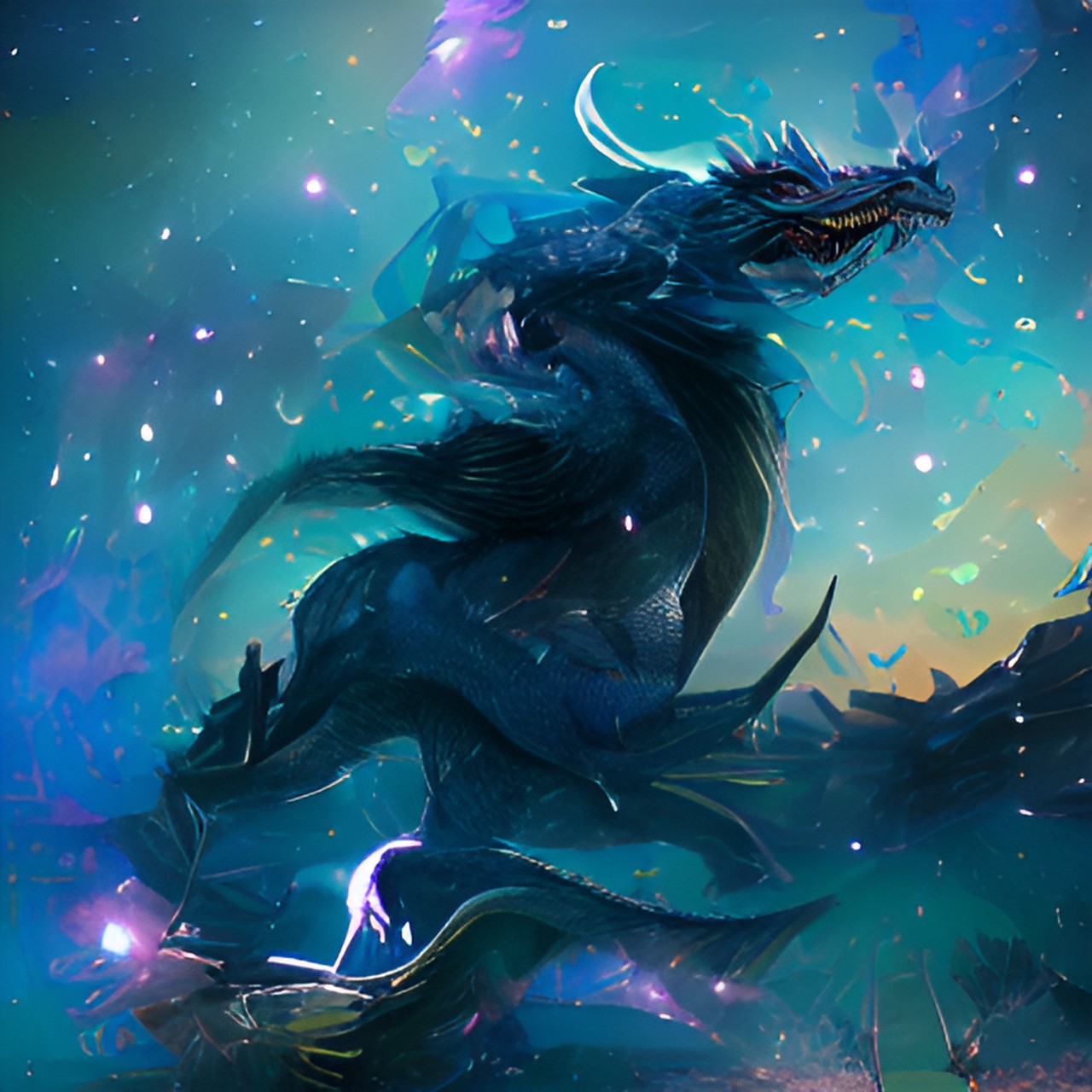 Space-Conqueror - cosmic dragon preview