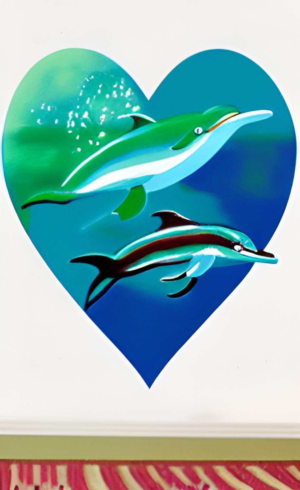 dolphins in the shape of a heart preview