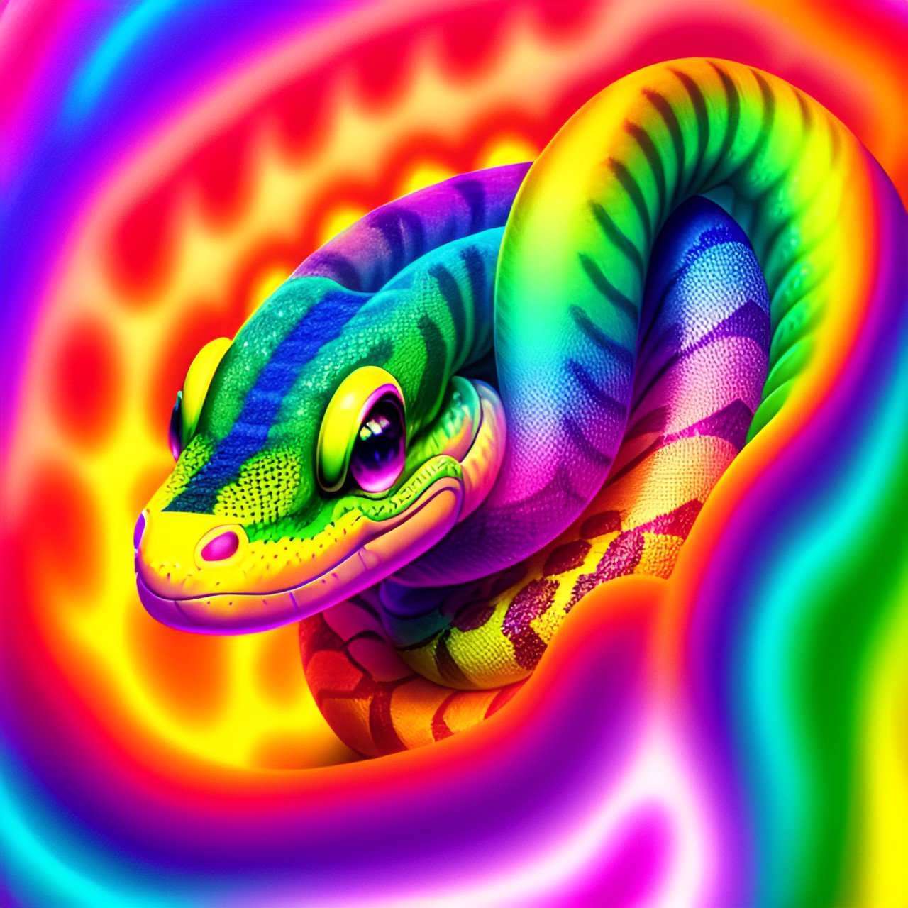 lisa frank snake preview