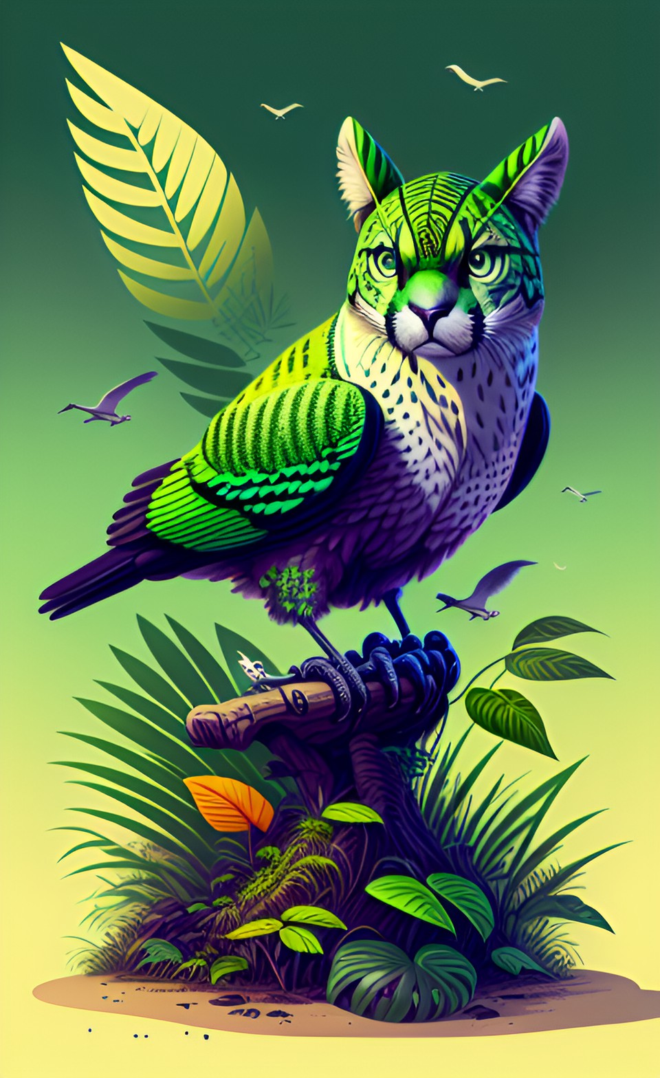 puma bird, jungle preview