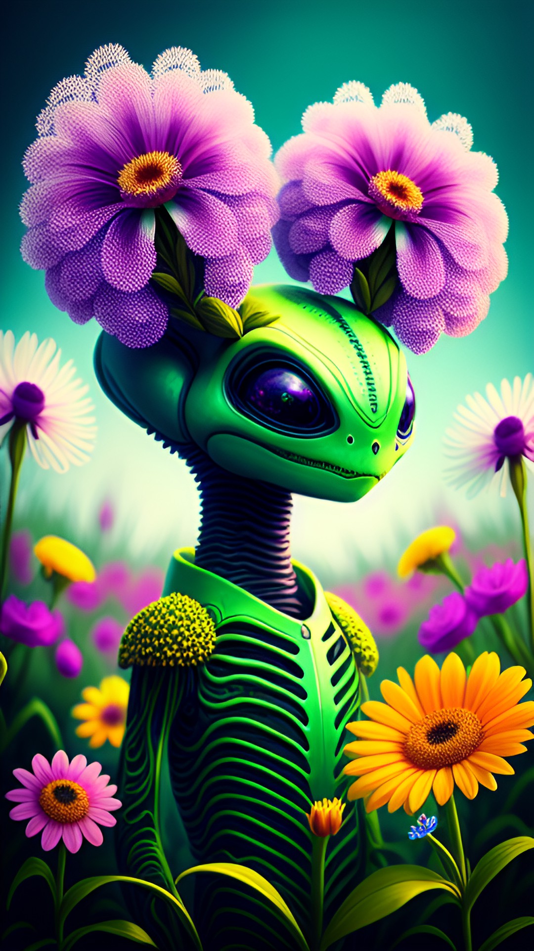 alien  in flowers preview