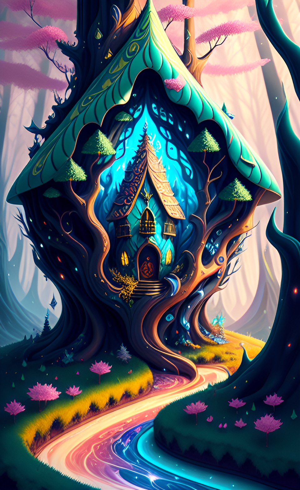 fairy house in tree preview