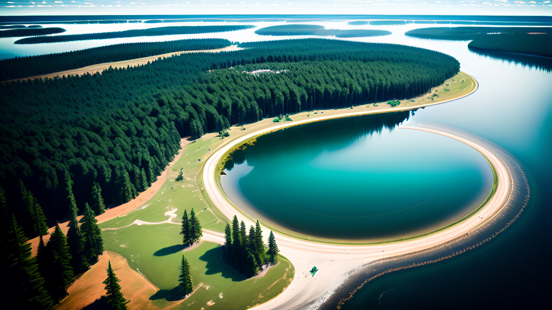 lake of the woods from above preview