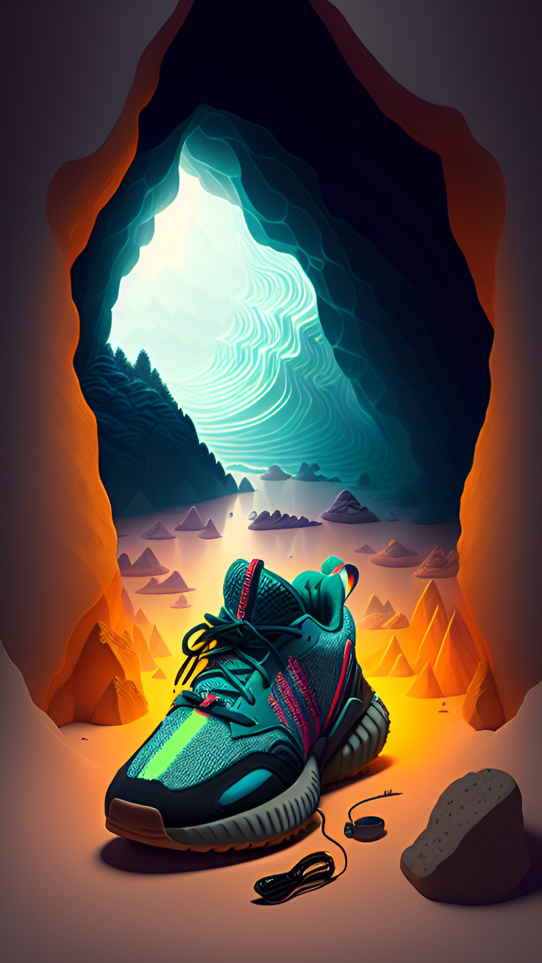 Idk - yeezy wave runner in a cave preview