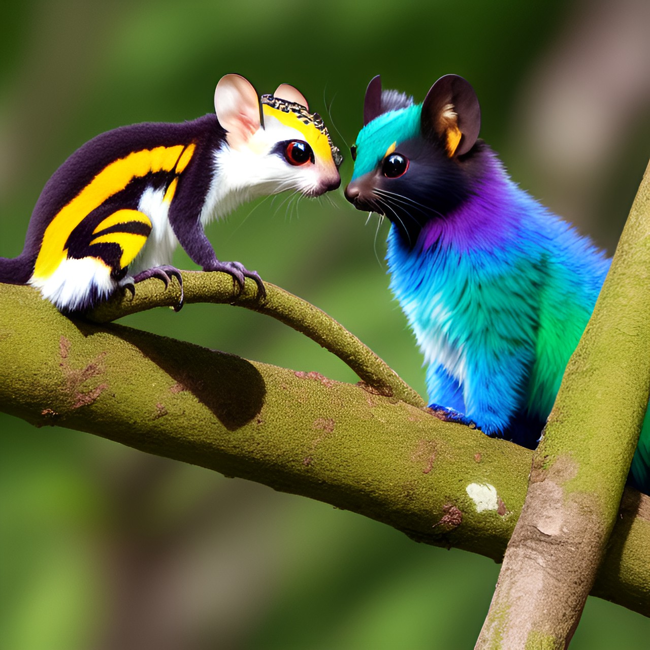 Friendship - a animal that is a mix of marten and butterfly and chameleon preview