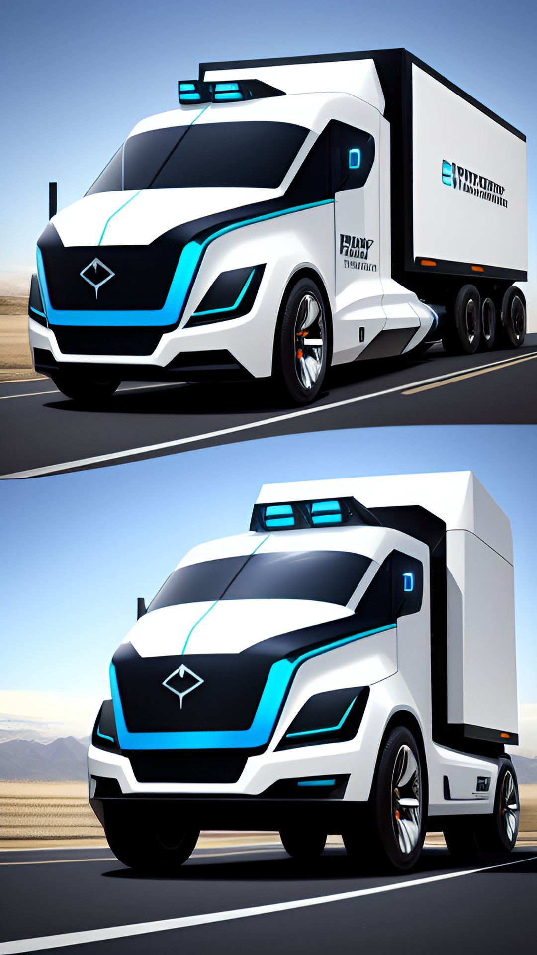 futuristic hauler truck concept preview