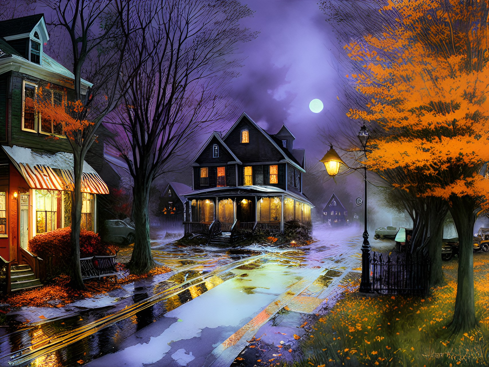 new england town halloween preview