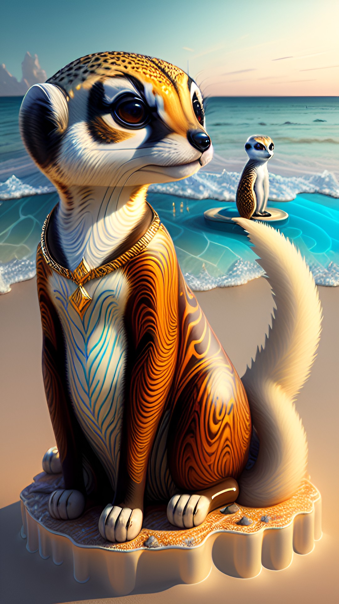 meerkat on the beach preview