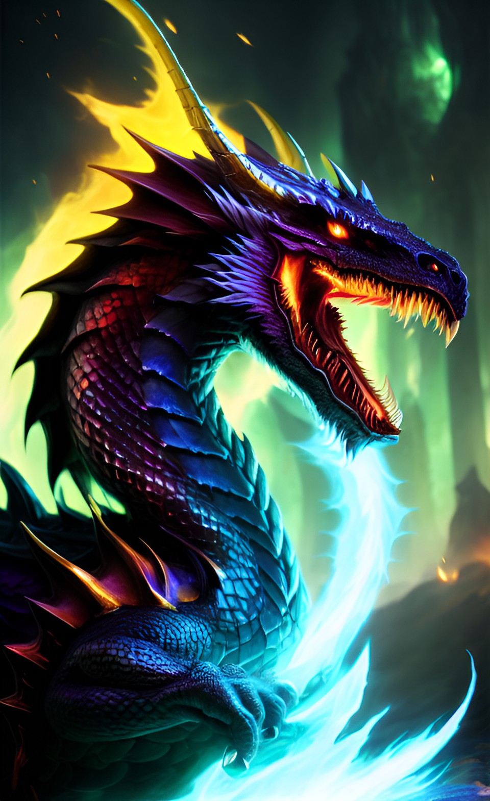 The rift - ￼ arcane rift dragon | 12k preview