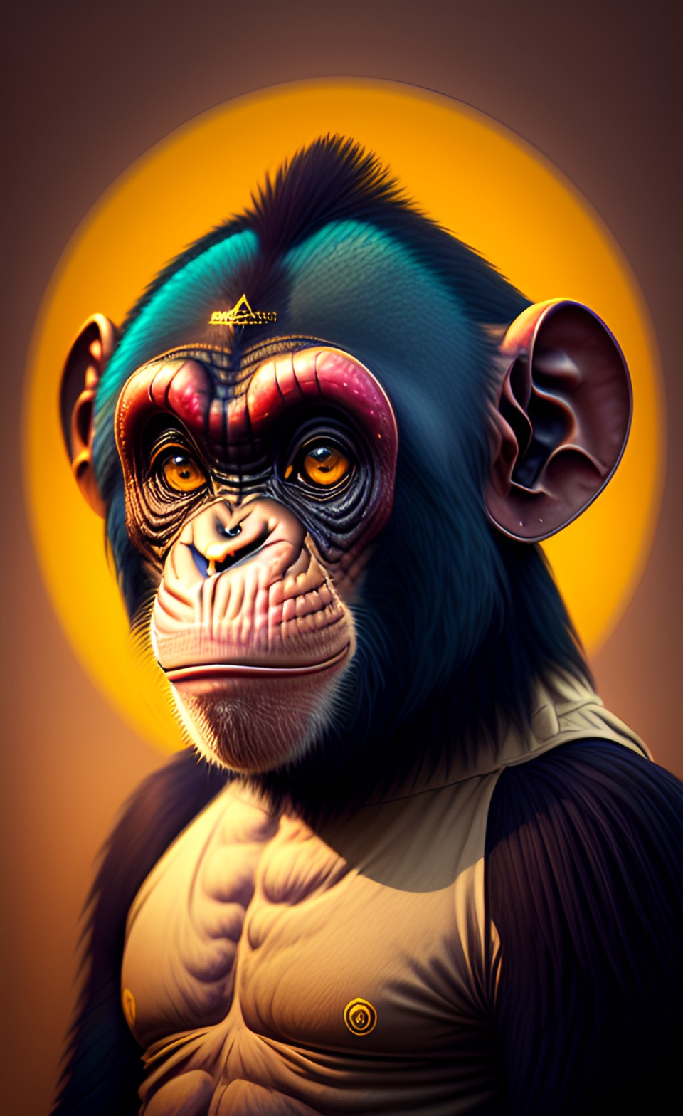 chimp with third eye preview