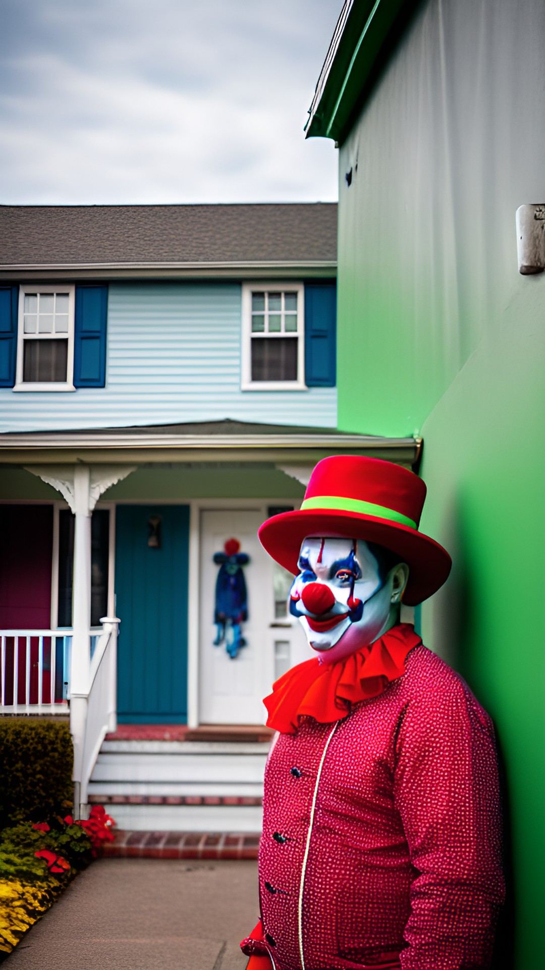 bozo at house - clown outside of a house preview