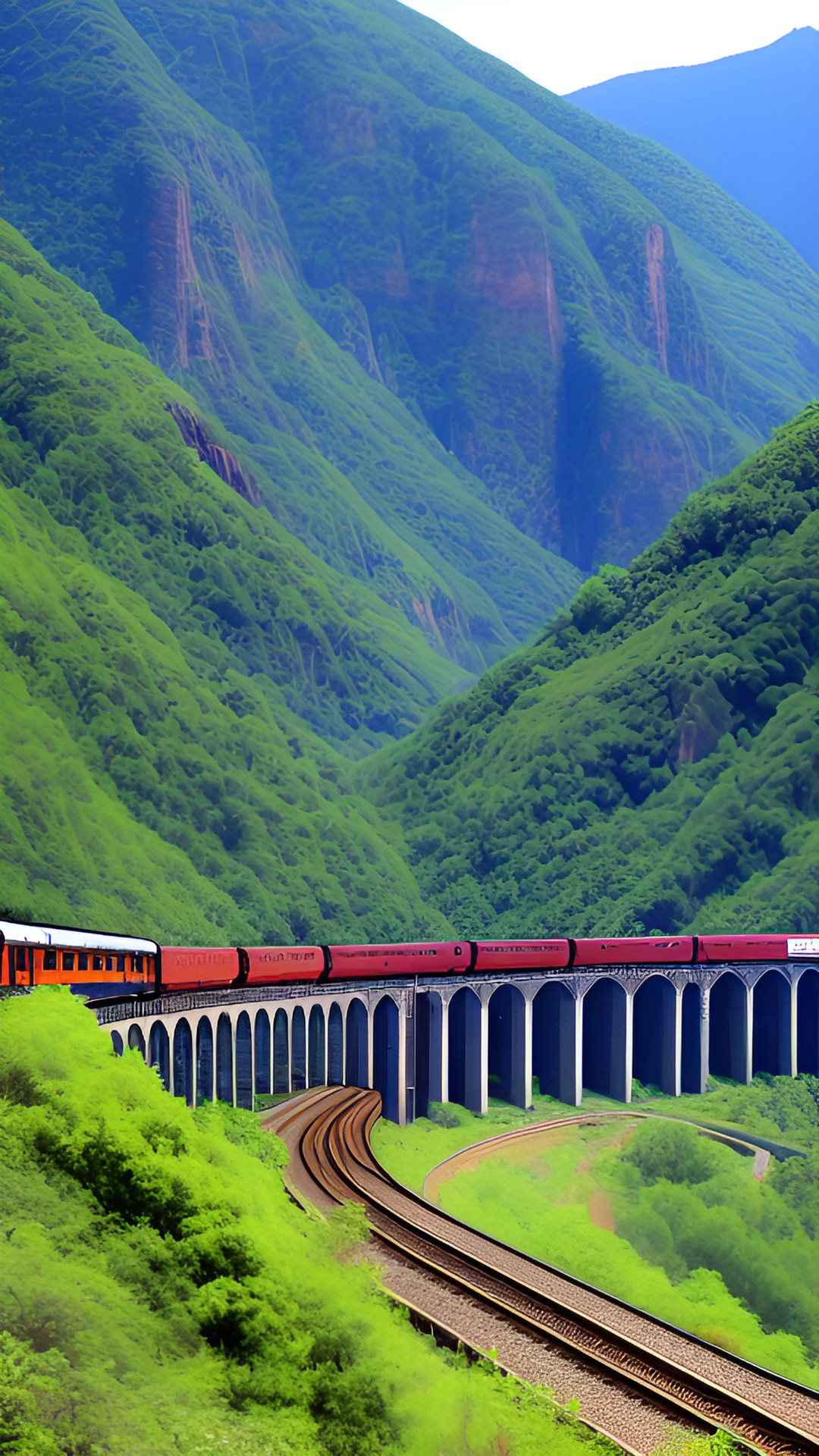 Iconic - huge railway system spanning a valley preview