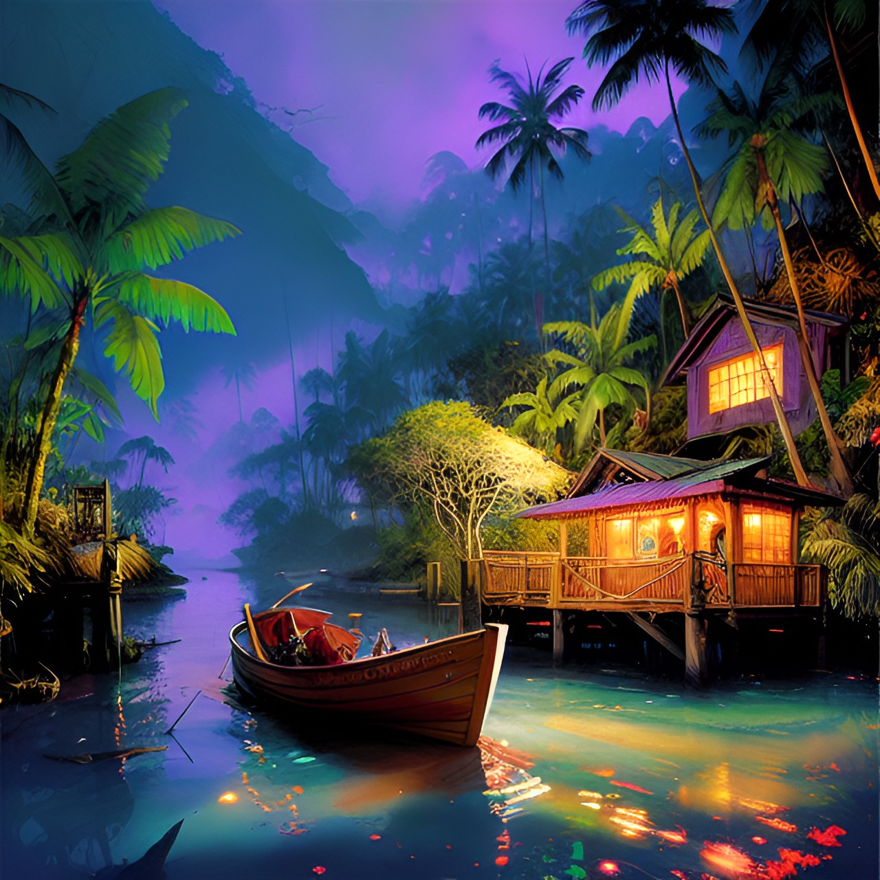 Tropical Dream - gilligan's island. pixar style preview