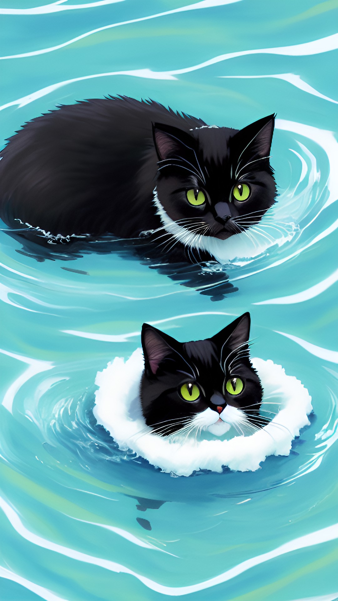 anime drowning cat preview