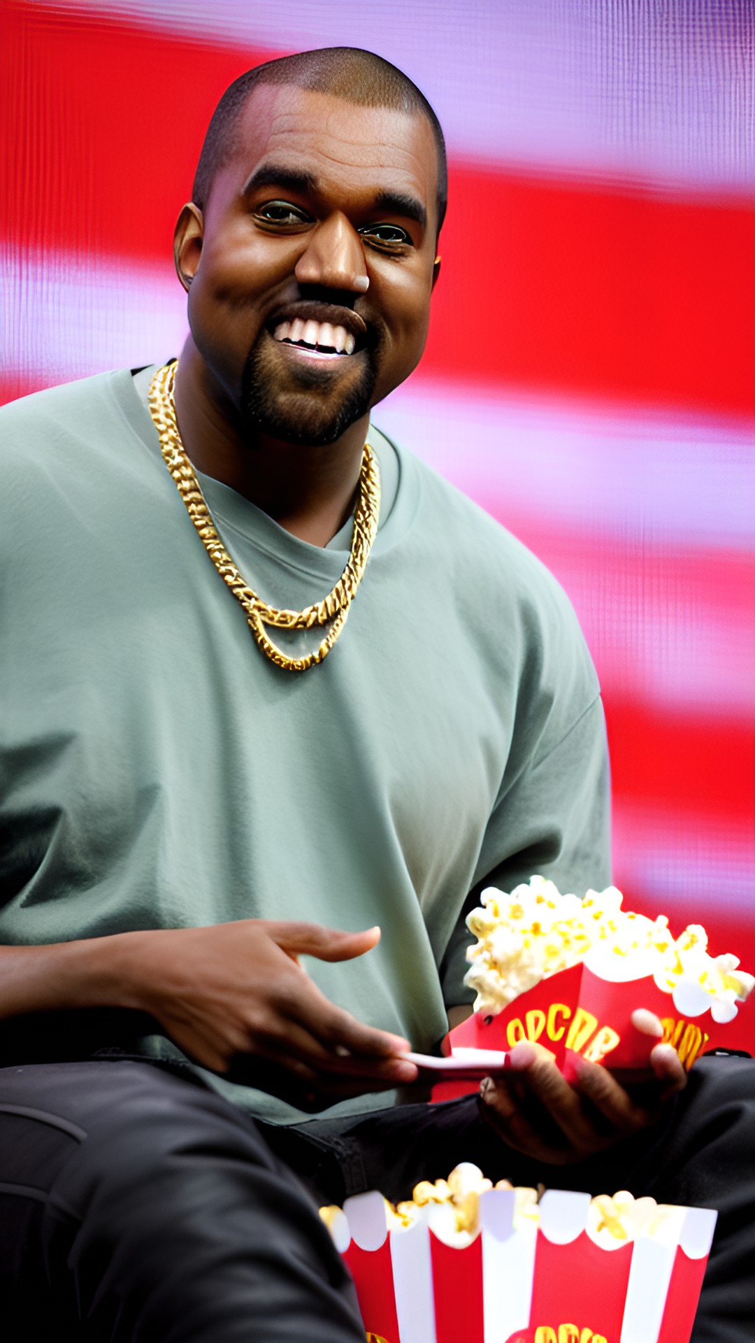 kanye west eating popcorn preview